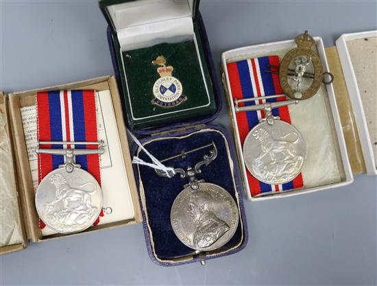 A family medal group,